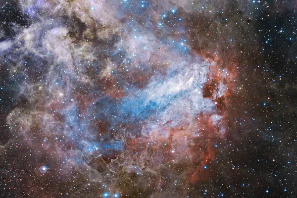 Νεφέλωμα, σμήνος αστεριών στο βαθύ διάστημα. Στοιχεία αυτής της εικόνας που παρέχονται από τη NASA — Φωτογραφία Αρχείου