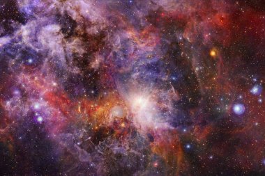 Dış uzay sanatı. Starfield. Bu görüntünün elementleri NASA tarafından desteklenmektedir.