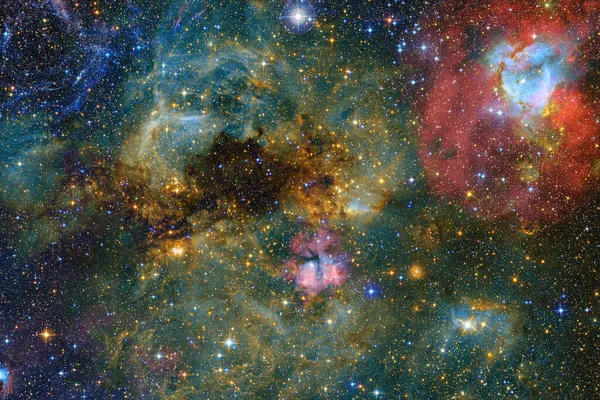 Nebulosa, stjärnhopar i rymden. Delar av denna bild tillhandahålls av NASA — Stockfoto