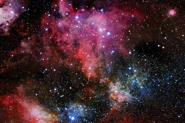 Yıldız Kümesi Starfield Nebula Görüntünün Elementleri Nasa Tarafından Desteklenmektedir — Stok fotoğraf