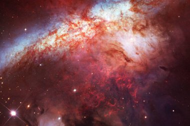Starfield. Kozmos sanatı. Bu görüntünün elementleri NASA tarafından desteklenmektedir.