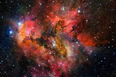 Dış uzay, kozmik manzara. Nebula. Bu görüntünün elementleri NASA tarafından desteklenmektedir.