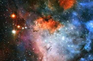 Dış uzayda yıldızları ve galaksileri olan sonsuz evren. Kozmos sanatı. Bu görüntünün elementleri NASA tarafından desteklenmektedir.