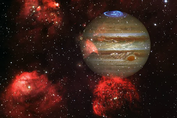 Jupiter Vagyok Naprendszer Kozmosz Művészet Kép Elemeit Nasa Bocsátotta Rendelkezésre — Stock Fotó