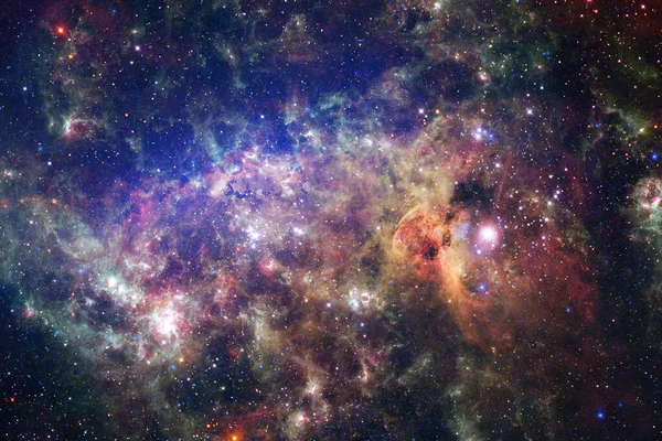 Csillagköd Csillaghalmaz Űrben Sci Művészet Kép Elemeit Nasa Bocsátotta Rendelkezésre — Stock Fotó