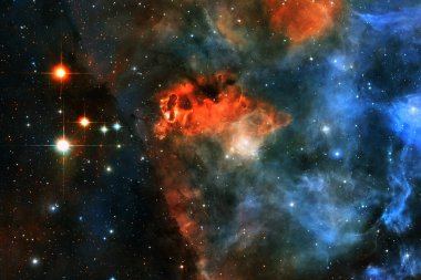 Kozmik manzara. Nebula. Bu görüntünün elementleri NASA tarafından desteklenmektedir