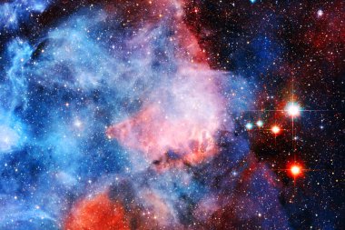 Dış uzay, kozmik manzara. Nebula. Bu görüntünün elementleri NASA tarafından desteklenmektedir.