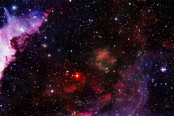 Ατελείωτο Σύμπαν Αστέρια Και Γαλαξίες Στο Διάστημα Κοσμική Τέχνη Στοιχεία — Φωτογραφία Αρχείου
