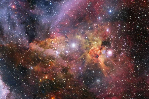 外太空有恒星和星系的无限宇宙 宇宙艺术 美国航天局提供的这一图像的要素 — 图库照片