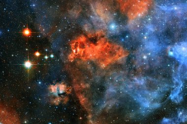 Dış uzay, kozmik manzara. Nebula. Bu görüntünün elementleri NASA tarafından desteklenmektedir.