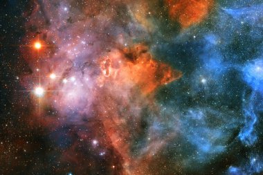 Dış uzay sanatı. Starfield. Harika bir nebula. Bu görüntünün elementleri NASA tarafından desteklenmektedir.