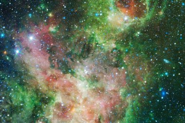 Nebula, uzayın derinliklerinde bir yıldız kümesi. Bilim kurgu sanatı. Bu görüntünün elementleri NASA tarafından desteklenmektedir.