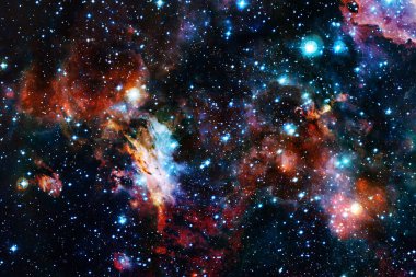 Uzay boşluğu. Bilim kurgu evreni. Bu görüntünün elementleri NASA tarafından desteklenmektedir