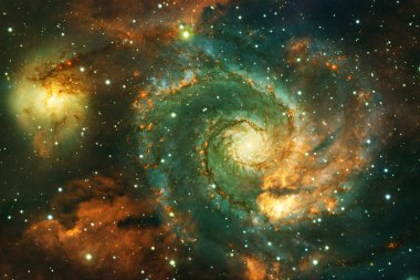 Sonsuz evrenin harikası. Bilim kurgu duvar kağıdı. Bu görüntünün elementleri NASA tarafından desteklenmektedir.
