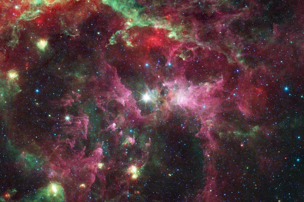 Nebulosa, stjärnhopar i rymden. Delar av denna bild tillhandahålls av NASA — Stockfoto
