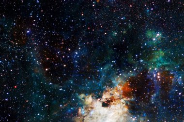 Yıldız kümesi. Starfield. Nebula. Bu görüntünün elementleri NASA tarafından desteklenmektedir.