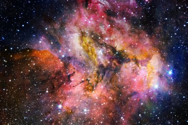 Nebula, uzayın derinliklerinde bir yıldız kümesi. Bilim kurgu sanatı. Bu görüntünün elementleri NASA tarafından desteklenmektedir.
