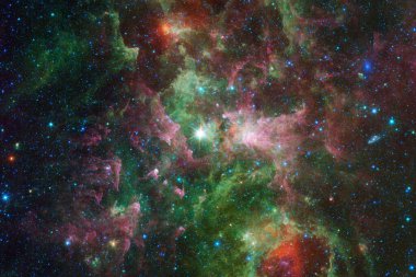 Dış uzay, kozmik manzara. Nebula. Bu görüntünün elementleri NASA tarafından desteklenmektedir.