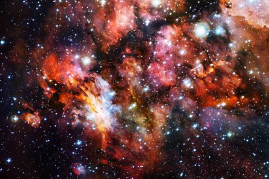 Derin uzay. Fevkalade bilim kurgu canlandırması. Bu görüntünün elementleri NASA tarafından desteklenmektedir.