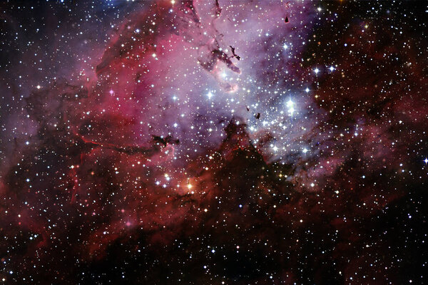 Скопление звёзд. Старфилд. Туманность. Элементы этого изображения предоставлены НАСА.