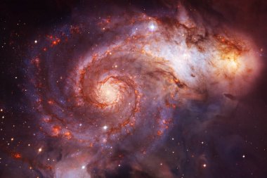 Sonsuz evrenin harikası. Bilim kurgu duvar kağıdı. Bu görüntünün elementleri NASA tarafından desteklenmektedir.