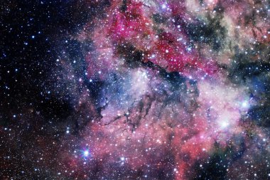 Dış uzayda yıldızları ve galaksileri olan sonsuz evren. Kozmos sanatı. Bu görüntünün elementleri NASA tarafından desteklenmektedir.