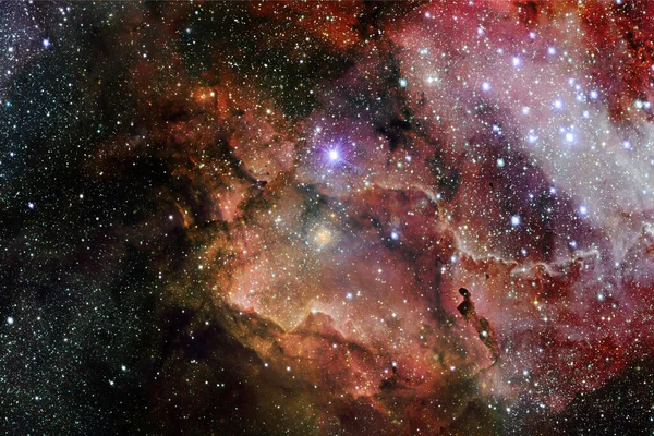Starfield Kozmos Sanatı Görüntünün Elementleri Nasa Tarafından Desteklenmektedir — Stok fotoğraf