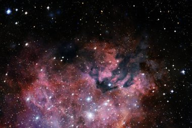 Dış uzay sanatı. Starfield. Harika bir nebula. Bu görüntünün elementleri NASA tarafından desteklenmektedir.