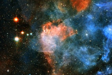 Yıldız kümesi. Starfield. Nebula. Bu görüntünün elementleri NASA tarafından desteklenmektedir.
