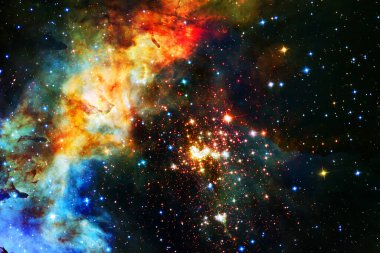 Uzay boşluğu. Bilim kurgu evreni. Bu görüntünün elementleri NASA tarafından desteklenmektedir