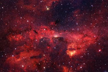 Derin uzayda bir yerde güzel bir galaksi. Kozmik duvar kağıdı. Bu görüntünün elementleri NASA tarafından desteklenmektedir