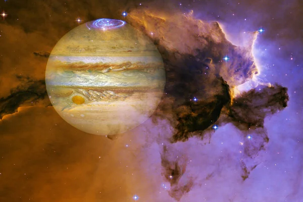 Giove Sistema Solare Arte Del Cosmo Elementi Questa Immagine Forniti — Foto Stock