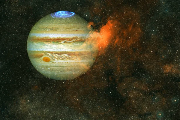 Юпитер Солнечная Система Искусство Космоса Элементы Этого Изображения Предоставлены Наса — стоковое фото