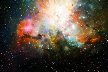 Sonsuz evrenin harikası. Bilim kurgu duvar kağıdı. Bu görüntünün elementleri NASA tarafından desteklenmektedir.