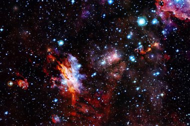 Dış uzayda yıldızları ve galaksileri olan sonsuz evren. Kozmos sanatı. Bu görüntünün elementleri NASA tarafından desteklenmektedir.