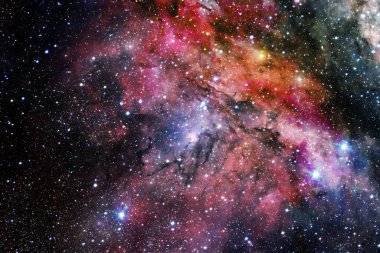 Dış uzay sanatı. Starfield. Harika bir nebula. Bu görüntünün elementleri NASA tarafından desteklenmektedir.