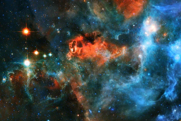 Univers Sans Fin Avec Étoiles Galaxies Dans Espace Art Cosmique — Photo