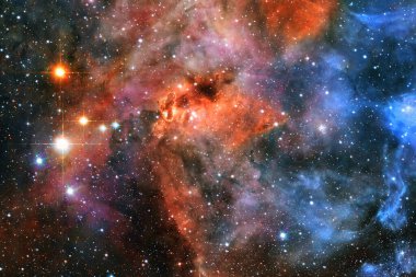 Yıldız kümesi. Starfield. Nebula. Bu görüntünün elementleri NASA tarafından desteklenmektedir.
