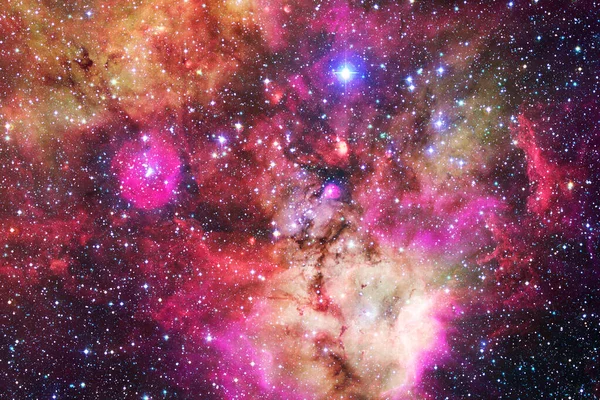 Outer Space Art Starfield Awesome Nebulae Elements Image Furnished Nasa — Stock Photo, Image