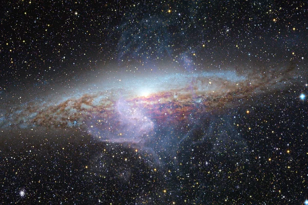 Nebula Uzayın Derinliklerinde Bir Yıldız Kümesi Bilim Kurgu Sanatı Görüntünün — Stok fotoğraf