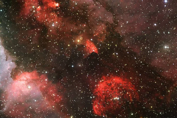 Aglomerado Estrelas Starfield Nebulosa Elementos Desta Imagem Fornecidos Pela Nasa — Fotografia de Stock