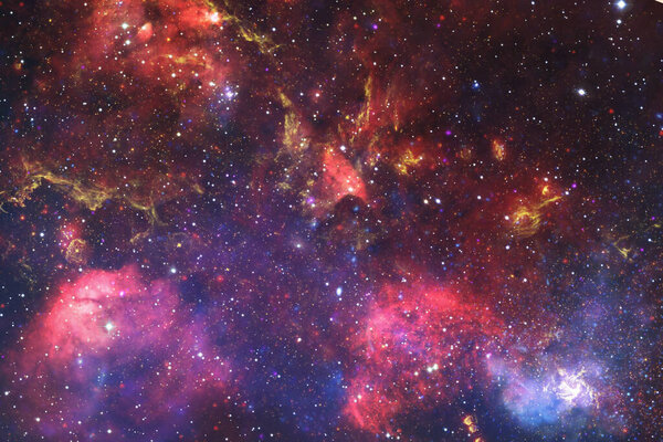 Космическое пространство. Космос научной фантастики. Элементы этого изображения предоставлены НАСА