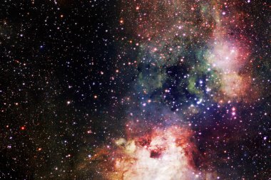Dış uzay, kozmik manzara. Nebula. Bu görüntünün elementleri NASA tarafından desteklenmektedir.