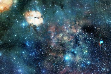 Uzay boşluğu. Bilim kurgu evreni. Bu görüntünün elementleri NASA tarafından desteklenmektedir