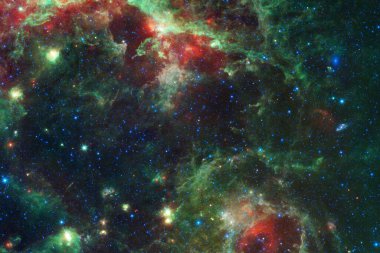 Uzay boşluğu. Bilim kurgu evreni. Bu görüntünün elementleri NASA tarafından desteklenmektedir