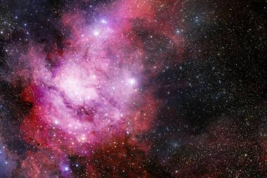 Derin uzay. Fevkalade bilim kurgu canlandırması. Bu görüntünün elementleri NASA tarafından desteklenmektedir.