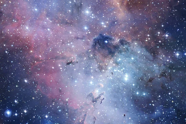 Outer Space Cosmic Landscape Nebula Elements Image Furnished Nasa — Stock Photo, Image