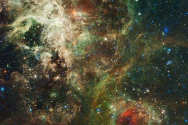 Starfield. Kozmos sanatı. Bu görüntünün elementleri NASA tarafından desteklenmektedir.