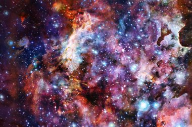 Sonsuz evrenin harikası. Bilim kurgu duvar kağıdı. Bu görüntünün elementleri NASA tarafından desteklenmektedir.
