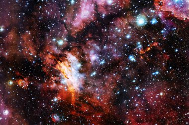 Dış uzay sanatı. Starfield. Harika bir nebula. Bu görüntünün elementleri NASA tarafından desteklenmektedir.